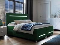 MIRJAN24 Boxspringbett Enter LED (mit Hauptmatratze, Topper und...