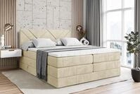 ALTDECOR Boxspringbett BARWA KING (Multipocket-Matratze H4, H3 Matratze