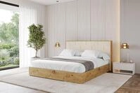 ALTDECOR Polsterbett ENZO8 (Polsterbett mit Bettkasten und Lattenrost, Boxbett...