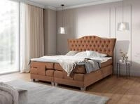 Fun M&ouml;bel Boxspringbett Schlafzimmerbett FAUSTO Elektrisch in Stoff Wind (inkl.