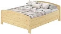 ERST-HOLZ Massivholzbett Gem&uuml;tliches Doppelbett 200 x 200 cm Extra Hoch...
