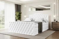 ALTDECOR Boxspringbett VILA-1-Z KING (Multipocket-Matratze H4, H3 Matratze