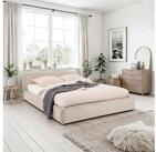 IDIMEX Polsterbett CURSIO, Doppelbett 140x200 cm mit Lattenrost in Cord-Optik...