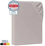 AM Qualit&auml;tsmatratzen Spannbettlaken Baumwolle in taupe, Bettlaken f&uuml;r Matratzen,