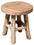 Spetebo Blumenhocker Teak Blumenhocker - natur / &Oslash; 15 cm (Packung, 1 St.,