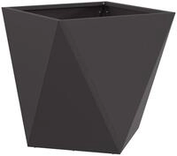 vidaXL Blumentopf Pflanzk&uuml;bel Schwarz 40 x 40 x 40 cm Stahl (1 St)