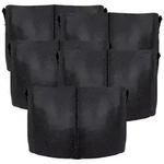 Intirilife Pflanzk&uuml;bel (5x Vlies Pflanzsack in 38 Liter - 10 Gallon - 40 x 30...