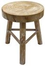 Spetebo Blumenhocker Holz mit 3 Beinen white washed - &Oslash; 35 cm (St&uuml;ck, 1 St.,...