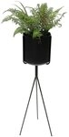 DanDiBo Blumenhocker mit Topf Metall Schwarz 80 cm Blumenhocker 96022...