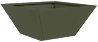 vidaXL Blumentopf Garten-Pflanzgef&auml;&szlig; Olive Gr&uuml;n 35 x 35 x 15 cm (1 St)
