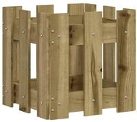 vidaXL Blumentopf Pflanzk&uuml;bel Latten-Design 30x30x30 cm Kiefernholz...