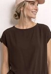 STREET ONE Shirtbluse Sommerbluse mit Tapedetail an den Schultern