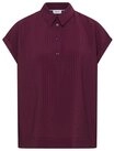 CECIL Schlupfbluse TOS Solid Collar Blouse, sweet grape red