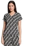 Betty Barclay Kurzarmshirt Damen mit Tunnelzug (1-tlg) beige|schwarz 36 EU