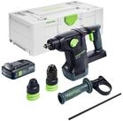 FESTOOL Akku-Bohrhammer KHC 18 EB-Basic 18V 2,6J SDS-Plus + 1x Akku 4 Ah +...