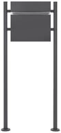 ML-DESIGN Standbriefkasten Briefkasten Postkasten mit Zeitungsfach, inkl....