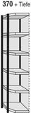 KERKMANN Regal Eckregalfeld Stora 100 HxBxT 225x67x30cm 6 B&ouml;den mit R&uuml;ckwand