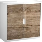 EASYOFFICE Aktenschrank Rollladenschrank easyoffice BxTxH 86x37,5x104cm Holz