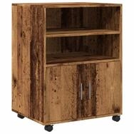 vidaXL Aktenschrank Rollschrank Altholz-Optik 60x48x81 cm Holzwerkstoff (1-St)