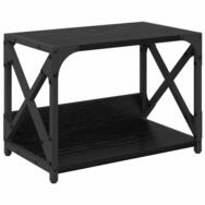 vidaXL Druckertisch Druckerst&auml;nder Schwarz Eichen-Optik 44 x 26 x 31,5 cm...