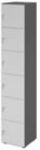 HAMMERBACHER Garderobenschrank Schliessfachschrank 6OH 6xDS graphit/grau
