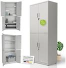 Juskys Aktenschrank abschlie&szlig;barer Metallschrank, 2 Schl&uuml;ssel, 3...