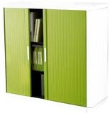 EASYOFFICE Rollladenschrank easyOffice Korpus wei&szlig;, Lamellen farbig