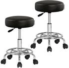 Casaria Drehhocker, 2er Set H&ouml;henverstellbar 10cm Polsterung Drehbar 51-65 cm