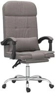 vidaXL B&uuml;rostuhl B&uuml;rostuhl mit Massagefunktion Taupe Stoff (1 St)