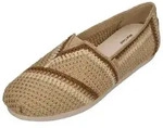 TOMS ALPARGATA Espadrille Almond Multi Engineered Crochet