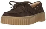 Clarks Torhill Boat Schn&uuml;rschuh mit gerippter Laufsohle braun|schwarz 35,5 EU