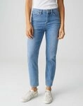 OPUS 5-Pocket-Jeans Gestreiftes T-Shirt aus BCI Cotton Mix Loose Fit Boxy Fit,