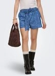 ONLY Shorts ONLNOVA AZURE TALIA SHORTS WVN Baumwolle, regular fit, Denim Look