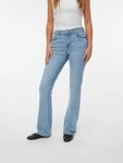 Vero Moda Bootcut-Jeans VMFLASH MR FLARED POCKET JNS RA3043 NOOS