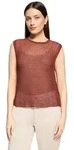 Cartoon Stricktop Damen mit Rundhalsausschnitt braun 46 EU