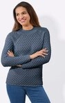 Witt Strickpullover Pullover Langarm Struktur, Mustermix gestrickt