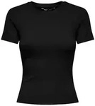 ONLY T-Shirt ONLRILEY S/S TOPJRS Baumwollmischung schwarz XS (34)