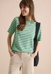 CECIL Rundhalsshirt Sommershirt im Streifen-Look