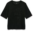 Vero Moda Kurzarmshirt VMHALI SS EMBROIDERY TOP JRS Viskosemischung