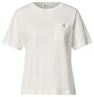 STREET ONE Kurzarmshirt Damen T-Shirt mit Rundhals und Brusttasche