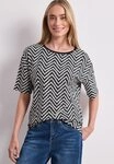STREET ONE Shirttop Sommershirt mit Allover-Print