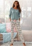 LASCANA Pyjama (Set, 2 tlg) mit gemusterter Hose