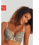 LASCANA Push-up-BH in aufregender Leo-Optik, sexy Dessous beige 70