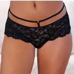 LASCANA Panty in aufregender Leo-Optik schwarz 32/34