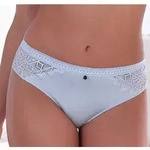s.Oliver Slip Romane mit graphischer Spitze in transparenter Optik blau 44/46