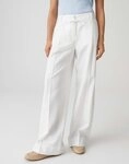 OPUS Bundfaltenhose Meeri coastal aus nachhaltigem Cotton Leinen Mix Nahttaschen