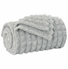 vidaXL Bett&uuml;berwurf &Uuml;berwurfdecke Grau 270 x 240 cm Fleece