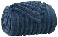 vidaXL Bett&uuml;berwurf &Uuml;berwurfdecke Marineblau 150 x 130 cm Fleece