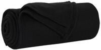 vidaXL Bett&uuml;berwurf Wohndecken 24 pcs Schwarz 200 x 150 cm Fleece