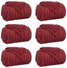 vidaXL Bett&uuml;berwurf Wohndecken 6 pcs Bordeauxrot 150 x 130 cm Fleece
